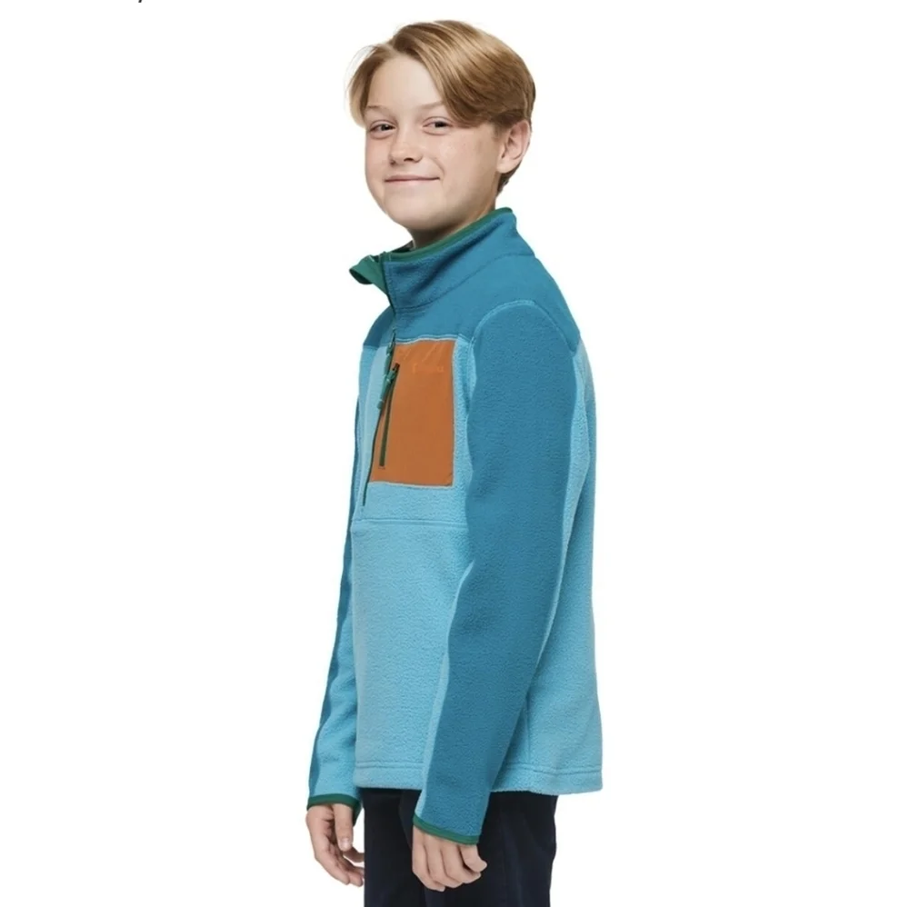 NWT Cotopaxi Kids Abrazo Fleece Half-Zip Jacket-Dusk/Blue Smoke